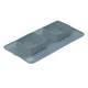 Миска складная WAUDOG Silicone, 385×230×50 мм серый - изображение 2