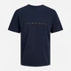 Футболка хлопковая длинная мужская Jack & Jones 12234746 S Dark Navy (5715424101336) - изображение 3