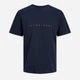 Футболка хлопковая длинная мужская Jack & Jones 12234746 S Dark Navy (5715424101336) - изображение 8