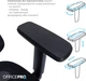 Кресло компьютерное офисное эргономичное OfficePro Atlas Black (OC630-B-B-B) - изображение 13