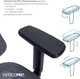 Кресло компьютерное офисное эргономичное OfficePro Atlas Black/Dark Gray (OC630-B-DG-DG) - изображение 13