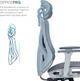 Кресло компьютерное офисное эргономичное OfficePro Atlas Gray/Dark Gray (OC630-G-DG-DG) - изображение 9