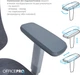 Кресло компьютерное офисное эргономичное OfficePro Atlas Gray/Dark Gray (OC630-G-DG-DG) - изображение 13