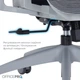 Кресло компьютерное офисное эргономичное OfficePro Atlas Gray/Dark Gray (OC630-G-DG-DG) - изображение 14