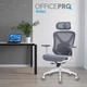 Кресло компьютерное офисное эргономичное OfficePro Atlas White/Dark Gray (OC630-W-DG-DG) - изображение 7