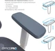 Кресло компьютерное офисное эргономичное OfficePro Atlas White/Dark Gray (OC630-W-DG-DG) - изображение 13