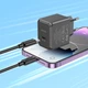Мережевий Зарядний Пристрій Hoco CS13A 1Type-C/20W/PD + (Type-C - Lightning) (Чорний) - зображення 4