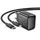 Мережевий Зарядний Пристрій Hoco CS24A 1Type-C/25W/PD + (Type-C - Lightning) (Чорний) - зображення 5