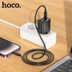 Мережевий Зарядний Пристрій Hoco CS24A 1Type-C/25W/PD + (Type-C - Lightning) (Чорний) - зображення 7