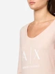 Лонгслив длинный женский Armani Exchange 291077155 XL Розовый (1159840586) - изображение 3