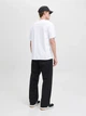 Футболка хлопковая длинная мужская Jack & Jones 12278787 XL White с принтом (5715724957732) - изображение 5