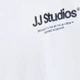 Футболка хлопковая длинная мужская Jack & Jones 12278787 XL White с принтом (5715724957732) - изображение 6