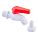 Пивной кран PVC (White+red) Plamix PVI-1/2" (PM0631) - изображение 1