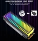 Радиатор охлаждения RGB SSD M.2 2280 + термопрокладки Coolcirc ARGB Sync - изображение 4