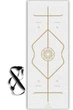Премиальный коврик для йоги каучуковий Lita Comfort PU+coconut Marking White Yoga mat белый 183х68х0,5 см - изображение 1