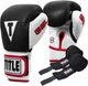 Боксерские перчатки TITLE Boxing Gel World Black M 12oz (бинты 4м. в комплекте) (GTWBG M BK) - изображение 1