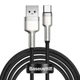 Кабель Baseus Cafule Metal USB - Type-C 66W/2m (CAKF000201) (Black) - зображення 1