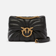 Женская кожаная сумка Pinko Mini Love Bag Puff Butterfly, черная - изображение 1