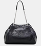 Женская кожаная сумка Marc Jacobs The Large Chain Sack Bag, чёрная - изображение 1