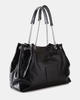 Женская кожаная сумка Marc Jacobs The Large Chain Sack Bag, чёрная - изображение 2