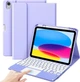 Чехол с клавиатурой и мышкой FegishCase iPad Air 5 (10.9") 2022 Ukrainian keyboard, Purple - изображение 5