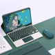 Чехол с клавиатурой и мышкой FegishCase Apple iPad 9 (2021) 10.2" экран Ukrainian keyboard, Green - изображение 8
