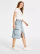 Юбка джинсовая миди летняя женская Calvin Klein 568678108 27 Синяя (1159840375) - изображение 3