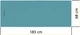 Коврик спортивный Cornix PU 183 x 68 x 0.4 см для йоги и фитнеса Turquoise (XR-0318) - изображение 2