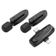 Бездротовий мікрофон Hoco L15 Lightning / Type-C Wireless Digital Microphone Crystal lavalier Black - изображение 2