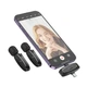 Бездротовий мікрофон Hoco L15 Lightning / Type-C Wireless Digital Microphone Crystal lavalier Black - изображение 5