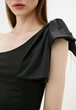 Женский костюм блуза с бантиком + юбка миди Подіум Bow 27928-BLACK S Черный - изображение 2