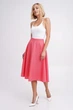 Женская юбка клеш меди, кораловая Подіум 27580-CORAL XL Кораловый - изображение 2