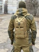 Рюкзак B02 тактический военный 25л песочный койот - изображение 3