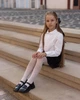 Детские ажурные белые колготки с узором-110-122 - изображение 5