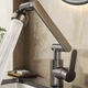 Кран-смеситель поворотный 360° с аэратором Water Tap Faucet, универсальный однорычажный смеситель-трансформер для раковины и мойки с 2 режимами подачи воды (душ, струя) и керамическим картриджем, для кухни и ванной, AND938 - изображение 6