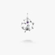 Кулон серебряный в форме сердца с птицей Соловейко Amethyst 925 Zirkon - изображение 6