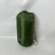 Спальный мешок с капюшоном 200х70 см, туристический водоотталкивающий теплый спальник-одеяло с молнией в чехле, наполнитель холлофайбер, для туризма, походов, рыбалки, охоты, кемпинга Зеленый, AND-950-Green - изображение 4