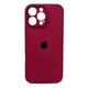 Чохол для смартфона Silicone Full Case AA Camera Protect for Apple iPhone 16 Pro Max 47,Plum (FullAAi16PM-47) - изображение 1