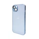 Чохол для смартфона AG Glass Matt Frame Color Logo for Apple iPhone 12 Sierra Blue (AGMattFrameiP12LBlue) - изображение 1
