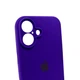 Чохол для смартфона Silicone Full Case AA Camera Protect for Apple iPhone 16 22,Dark Purple (FullAAi16-22) - изображение 6