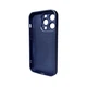 Чохол Premium для смартфона AG Glass Matt Frame Color Logo for Apple iPhone 15 Pro Navy Blue (AGMattFrameiP15PBlue) - зображення 2