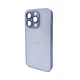 Чохол для смартфона AG Glass Matt Frame Color Logo for Apple iPhone 15 Pro Sierra Blue (AGMattFrameiP15PLBlue) - изображение 1
