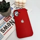 Чохол для смартфона Silicone Full Case AA Open Cam for Apple iPhone 16 21,Rose Red (FullOpenAAi16-21) - изображение 4