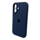 Чохол для смартфона Silicone Full Case AA Camera Protect for Apple iPhone 16 7,Dark Blue (FullAAi16-7) - изображение 5