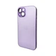 Чохол для смартфона AG Glass Matt Frame Color Logo for Apple iPhone 15 Light Purple (AGMattFrameiP15LPurple) - изображение 1