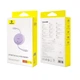 Кабель Baseus Free2Draw Mini Retractable Charging Cable Type-C to Type-C 100W 1m Nebula Purple (P10364500511-00) - изображение 2
