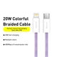 Кабель Baseus Dynamic 2 Series Fast Charging Data Cable Type-C to iP 20W 1m Purple (CALD040205) - изображение 3