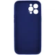 Чохол для смартфона Silicone Full Case AA Camera Protect for Apple iPhone 12 Pro 39,Navy Blue (FullAAi12P-39) - изображение 2