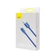 Кабель Baseus Crystal Shine Series Fast Charging Data Cable USB to iP 2.4A 2m Blue (CAJY000103) - изображение 2