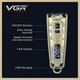 Профессиональная металлическая машинка для стрижки бороды и усов VGR Voyager V-901, 4 насадки - изображение 5